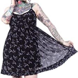 SOURPUSS LUST FOR SKULLS DOLLY DRESS M